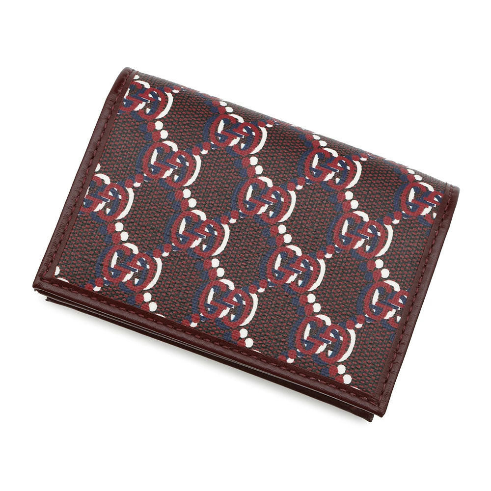 Gucci Card Case Wallet GG Shadow Black Wallet